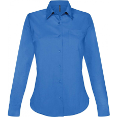 KARIBAN Női blúz Kariban KA549 Jessica > Ladies' Long-Sleeved Shirt -S, Light Royal Blue