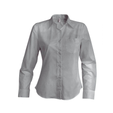 KARIBAN Női blúz Kariban KA549 Jessica > Ladies' Long-Sleeved Shirt -XL, Silver
