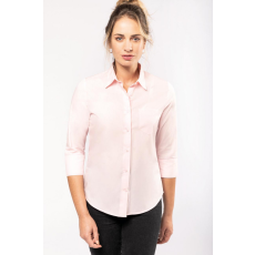 KARIBAN Női blúz Kariban KA558 Ladies' 3/4 Sleeved Shirt -XL, Pale Pink