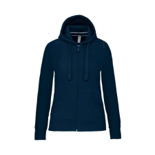 KARIBAN Női cipzáros kapucnis pulóver, Kariban KA464, Navy-2XL női pulóver, kardigán