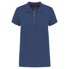 KARIBAN Női galléros piké póló, rövid ujjú, Kariban KA255, Deep Blue-XS női póló