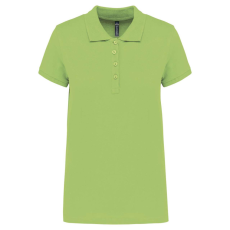 KARIBAN Női galléros piké póló, rövid ujjú, Kariban KA255, Lime-2XL