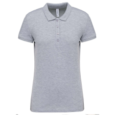 KARIBAN Női galléros piké póló, rövid ujjú, Kariban KA255, Oxford Grey-S női póló