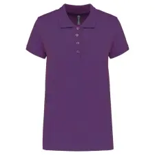KARIBAN Női galléros piké póló, rövid ujjú, Kariban KA255, Purple-XS női póló