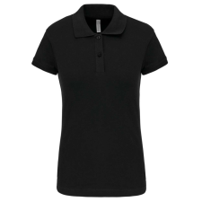KARIBAN Női galléros sztreccs piké póló, Kariban KA240, Black-2XL női póló