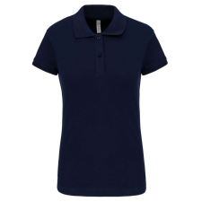 KARIBAN Női galléros sztreccs piké póló, Kariban KA240, Navy-XL női póló