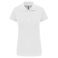 KARIBAN Női galléros sztreccs piké póló, Kariban KA240, White-2XL
