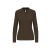 KARIBAN Női hosszú ujjú galléros piké póló, Kariban KA244, Dark Khaki-S