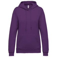 KARIBAN Női kapucnis pulóver KA473, Purple-M