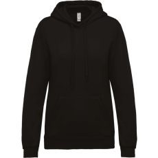 KARIBAN Női kapucnis pulóver, Kariban KA473, Black-XS