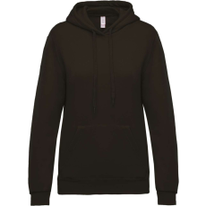 KARIBAN Női kapucnis pulóver, Kariban KA473, Dark Grey-XS