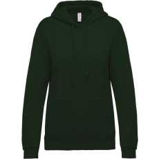 KARIBAN Női kapucnis pulóver, Kariban KA473, Forest Green-L