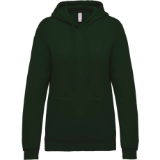 KARIBAN Női kapucnis pulóver, Kariban KA473, Forest Green-XS