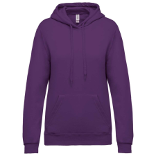 KARIBAN Női kapucnis pulóver, Kariban KA473, Purple-XS női pulóver, kardigán