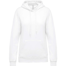 KARIBAN Női kapucnis pulóver, Kariban KA473, White-M