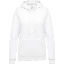 KARIBAN Női kapucnis pulóver, Kariban KA473, White-S női pulóver, kardigán