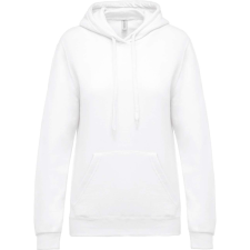 KARIBAN Női kapucnis pulóver, Kariban KA473, White-XL női pulóver, kardigán