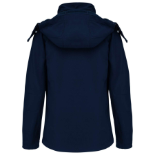 KARIBAN Női kapucnis softshell dzseki, Kariban KA414, Navy-3XL női dzseki, kabát