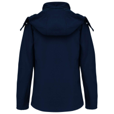 KARIBAN Női kapucnis softshell dzseki, Kariban KA414, Navy-4XL női dzseki, kabát