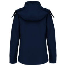 KARIBAN Női kapucnis softshell dzseki, Kariban KA414, Navy-XL