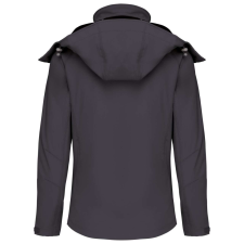 KARIBAN Női kapucnis softshell dzseki, Kariban KA414, Titanium-2XL női dzseki, kabát