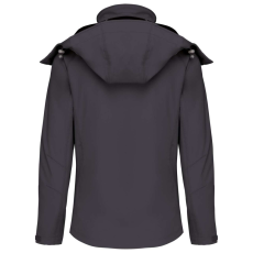 KARIBAN Női kapucnis softshell dzseki, Kariban KA414, Titanium-L