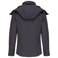 KARIBAN Női kapucnis softshell dzseki, Kariban KA414, Titanium-M