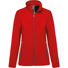 KARIBAN Női két rétegű softshell dzseki, Kariban KA425, Red-S női dzseki, kabát