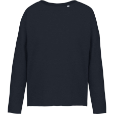 KARIBAN Női laza szabású környakas pulóver, Kariban KA471, Navy-S/M női pulóver, kardigán