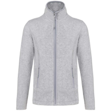 KARIBAN Női MAUREEN cipzáras polár pulóver, Kariban KA907, Ash Heather-2XL