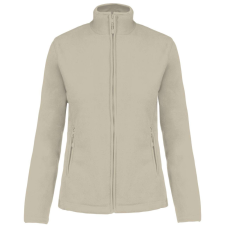 KARIBAN Női MAUREEN cipzáras polár pulóver, Kariban KA907, Beige-3XL női pulóver, kardigán