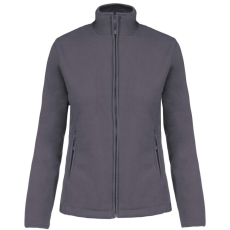 KARIBAN Női MAUREEN cipzáras polár pulóver, Kariban KA907, Convoy Grey-2XL