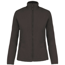 KARIBAN Női MAUREEN cipzáras polár pulóver, Kariban KA907, Dark Grey-4XL női pulóver, kardigán