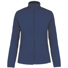 KARIBAN Női MAUREEN cipzáras polár pulóver, Kariban KA907, Deep Blue-XL női pulóver, kardigán