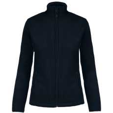 KARIBAN Női MAUREEN cipzáras polár pulóver, Kariban KA907, Navy-4XL