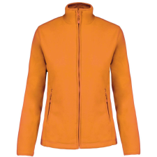 KARIBAN Női MAUREEN cipzáras polár pulóver, Kariban KA907, Orange-XL női pulóver, kardigán