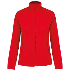KARIBAN Női MAUREEN cipzáras polár pulóver, Kariban KA907, Red-4XL női pulóver, kardigán