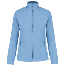 KARIBAN Női MAUREEN cipzáras polár pulóver, Kariban KA907, Sky Blue-XL női pulóver, kardigán