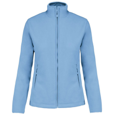 KARIBAN Női MAUREEN cipzáras polár pulóver, Kariban KA907, Sky Blue-XS