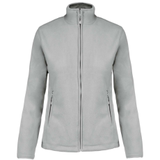 KARIBAN Női MAUREEN cipzáras polár pulóver, Kariban KA907, Snow Grey-XL