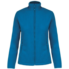 KARIBAN Női MAUREEN cipzáras polár pulóver, Kariban KA907, Tropical Blue-S