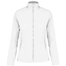 KARIBAN Női MAUREEN cipzáras polár pulóver, Kariban KA907, White-4XL női pulóver, kardigán