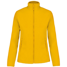 KARIBAN Női MAUREEN cipzáras polár pulóver, Kariban KA907, Yellow-L női pulóver, kardigán