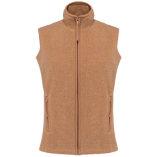 KARIBAN Női MELODIE polár mellény, Kariban KA906, Camel Heather-XL