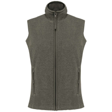 KARIBAN Női MELODIE polár mellény, Kariban KA906, Green Marble Heather-M