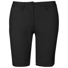 KARIBAN Női mosott hatású bermuda, Kariban KA751, Black-36