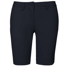 KARIBAN Női mosott hatású bermuda, Kariban KA751, Dark Navy-38 női rövidnadrág
