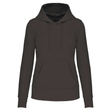 KARIBAN Női organikus kapucnis pulóver, Kariban KA4028, Dark Grey-XL női pulóver, kardigán