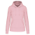 KARIBAN Női organikus kapucnis pulóver, Kariban KA4028, Pale Pink-2XL