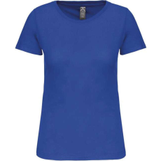 KARIBAN Női organikus kereknyakú rövid ujjú póló, Kariban KA3026IC, Light Royal Blue-S